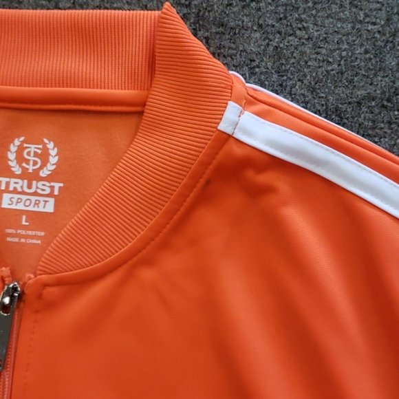 Orange/White Track/Jogger Suit Set 2pc XL- NEW - Picture 4 of 4